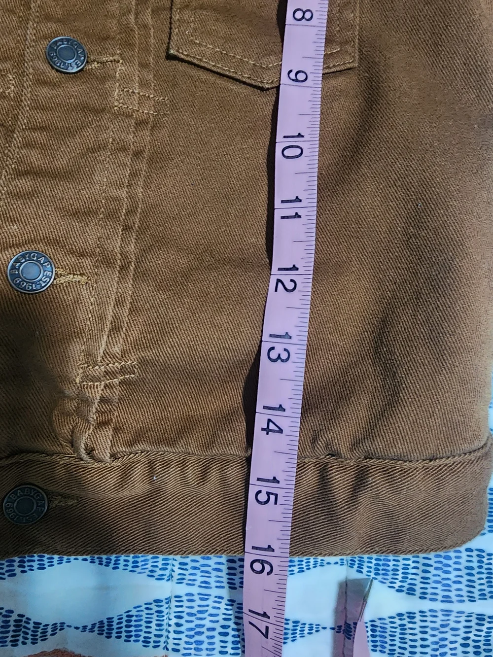 GAP Kids Tan Brown Sherpa-Lined Jean Jacket Size 5
